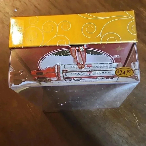 22k Gold Glass barron Christmas Ornament 🎄 ♥️ - Picture 2 of 4